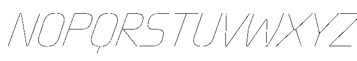Oddity CondHairlineIta Font UPPERCASE