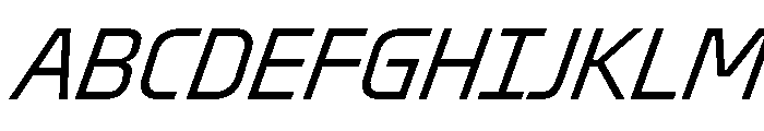 Oddity CondLightIta Font UPPERCASE