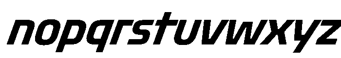 Oddity CondSemBdIta Font LOWERCASE