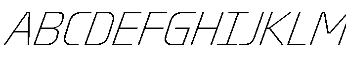 Oddity CondThinIta 22662983 Font UPPERCASE