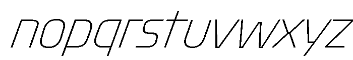 Oddity CondThinIta 22662983 Font LOWERCASE