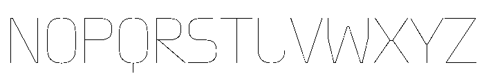Oddity CondensedHairline Font UPPERCASE