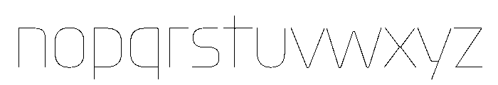 Oddity CondensedHairline Font LOWERCASE