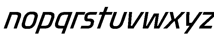 Oddity CondensedItalic Font LOWERCASE