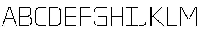 Oddity CondensedThin Font UPPERCASE