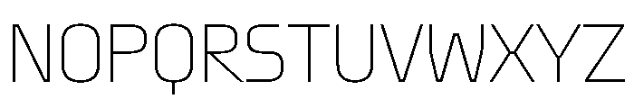 Oddity CondensedThin Font UPPERCASE