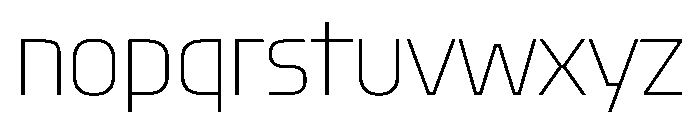 Oddity CondensedThin Font LOWERCASE
