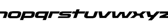 Oddity ExpExtBdIta Font LOWERCASE
