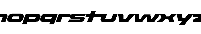 Oddity ExpExtBlkIta Font LOWERCASE