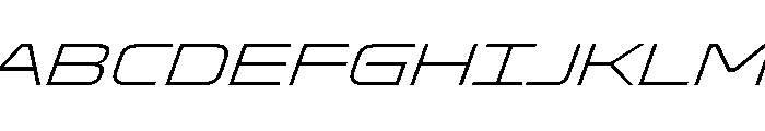 Oddity ExpExtLtIta Font UPPERCASE