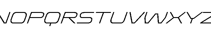 Oddity ExpExtLtIta Font UPPERCASE