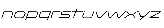 Oddity ExpExtLtIta Font LOWERCASE