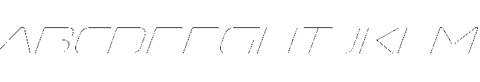 Oddity ExpHairlineIta Font UPPERCASE