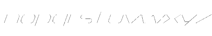 Oddity ExpHairlineIta Font LOWERCASE