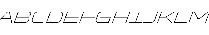 Oddity ExpThinIta Font UPPERCASE