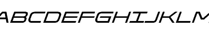 Oddity ExpandedItalic Font UPPERCASE