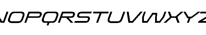 Oddity ExpandedItalic Font UPPERCASE