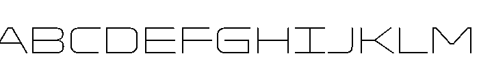 Oddity ExpandedThin Font UPPERCASE