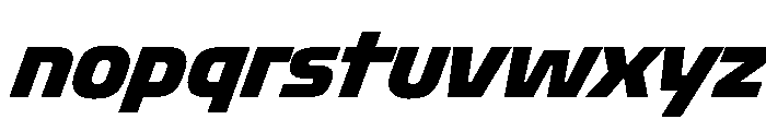 Oddity ExtraBoldItalic Font LOWERCASE