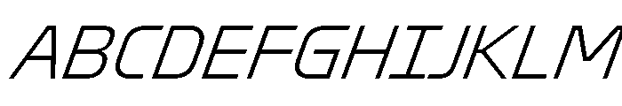 Oddity ExtraLightItalic 1606b1f3 Font UPPERCASE
