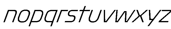 Oddity ExtraLightItalic 1606b1f3 Font LOWERCASE