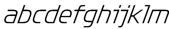 Oddity ExtraLightItalic FONT