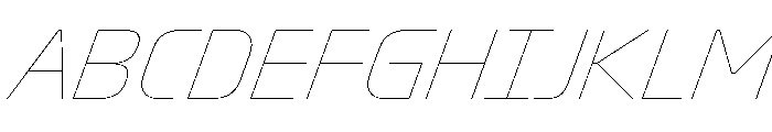 Oddity HairlineItalic D548fc40 Font UPPERCASE