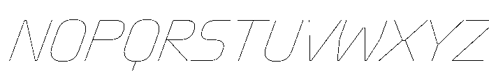 Oddity HairlineItalic D548fc40 Font UPPERCASE