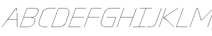 Oddity HairlineItalic Font UPPERCASE