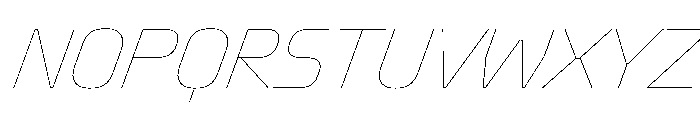 Oddity HairlineItalic Font UPPERCASE