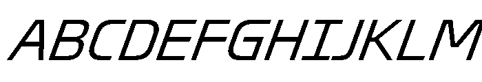 Oddity LightItalic Font UPPERCASE