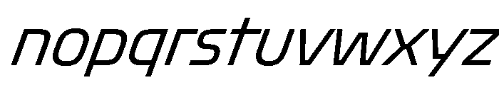Oddity LightItalic Font LOWERCASE