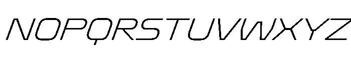Oddity SemExpExtLtIta Font UPPERCASE
