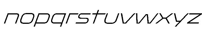 Oddity SemExpExtLtIta Font LOWERCASE