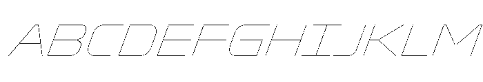 Oddity SemExpHairlineIta Font UPPERCASE