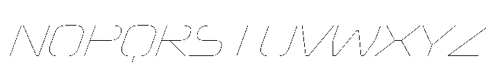 Oddity SemExpHairlineIta Font UPPERCASE