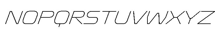 Oddity SemExpThinIta Font UPPERCASE