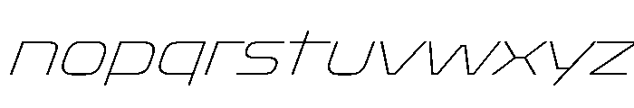 Oddity SemExpThinIta Font LOWERCASE