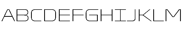 Oddity SemiExpandedThin Font UPPERCASE