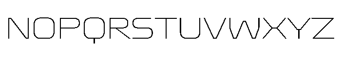 Oddity SemiExpandedThin Font UPPERCASE