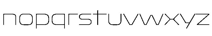 Oddity SemiExpandedThin Font LOWERCASE