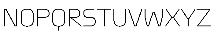 Oddity Thin Font UPPERCASE