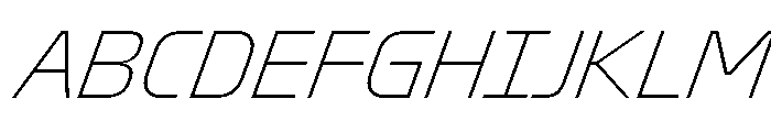 Oddity ThinItalic 66140bbe Font UPPERCASE