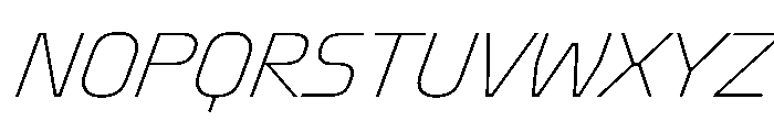 Oddity ThinItalic Font UPPERCASE