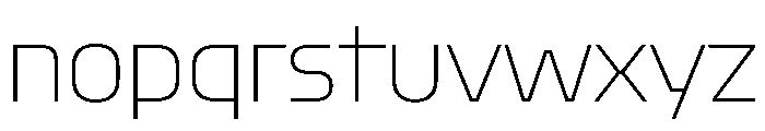 Oddity Thin Font LOWERCASE