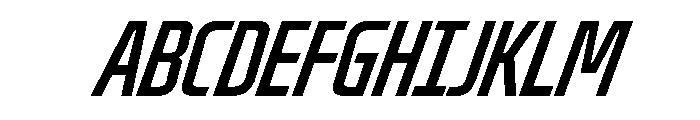 Oddity UCnMdiumIt Font UPPERCASE