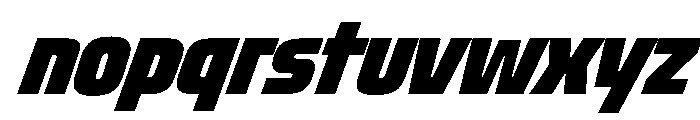 Oddity UltraCondBlackIta Font LOWERCASE