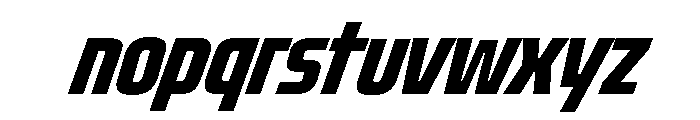 Oddity UltraCondBoldIta 45f1226f Font LOWERCASE
