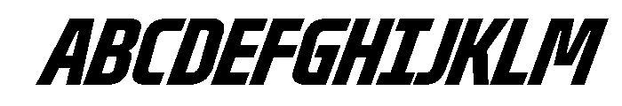 Oddity UltraCondBoldIta Font UPPERCASE
