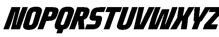 Oddity UltraCondExtBdIta Font UPPERCASE